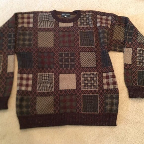 Mark Shale Men's XL Crewneck Geometric Sweater - Picture 4 of 4
